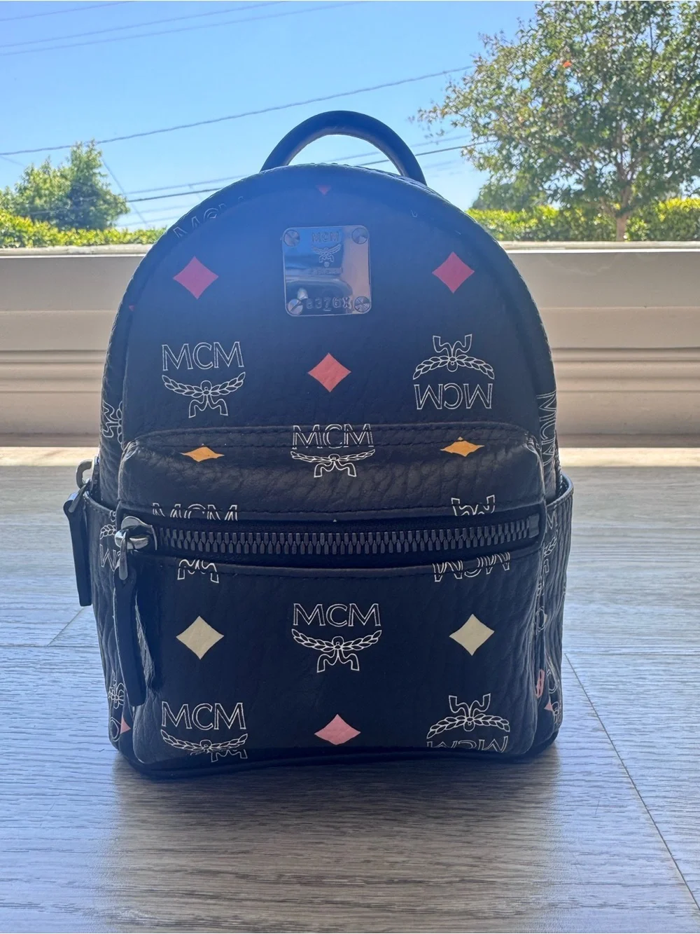 MCM Stark Bebe Boo Mini Backpack
